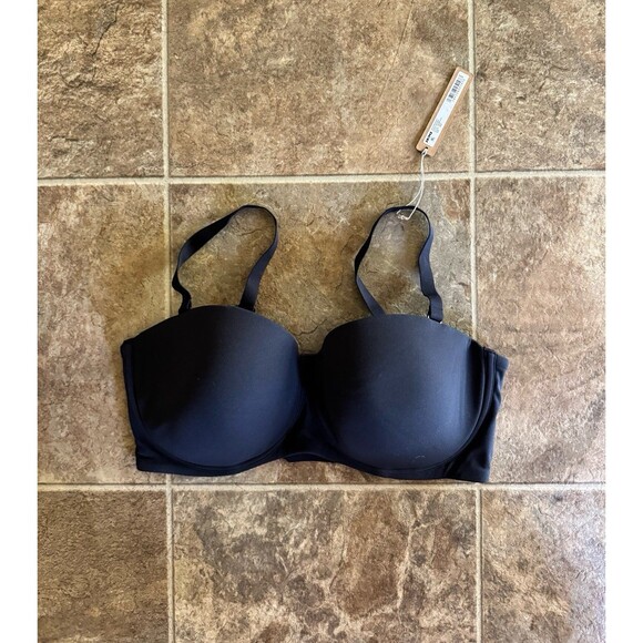 Skims Fits Everybody Strapless Bra Onyx Size 38DD - Picture 1 of 7